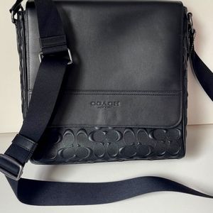 Coach Houston Map Bag Leather